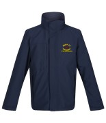 Navy Adult Waterproof Jacket Mock Up Front2